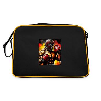 Boxe de gladiateur de combattant de boxeur spartiate - Sac Retro - noir/or - Dos