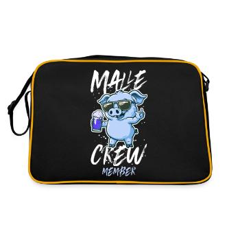 Malle Crew Member Party Mallorca - Sac Retro - noir/or - Dos
