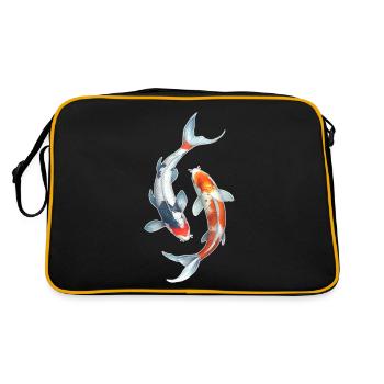 Carpe koï - Sac Retro - noir/or - Dos