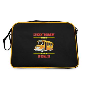 School Bus Driver School Bus - Retro Bag - black/gold - Back