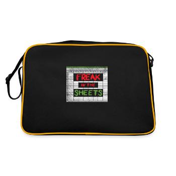 Freak In The Sheets - Retro Tasche - Schwarz/Gold - Hinten