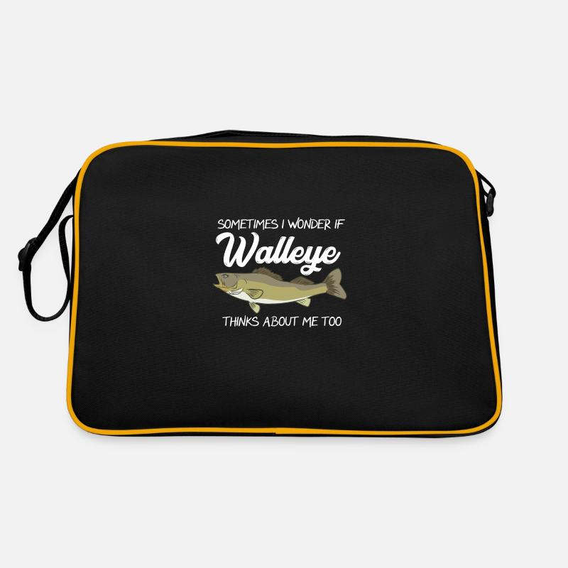 Sometimes I Wonder If Walleye Thinks About Me Too Retro Tasche