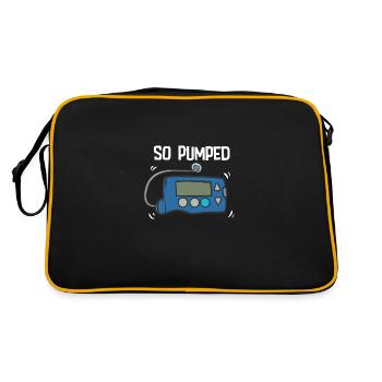 So Pumped - Retro Tasche - Schwarz/Gold - Hinten