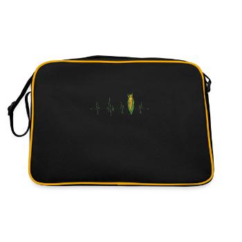 Mais Heartbeat - Retro Tasche - Schwarz/Gold - Hinten