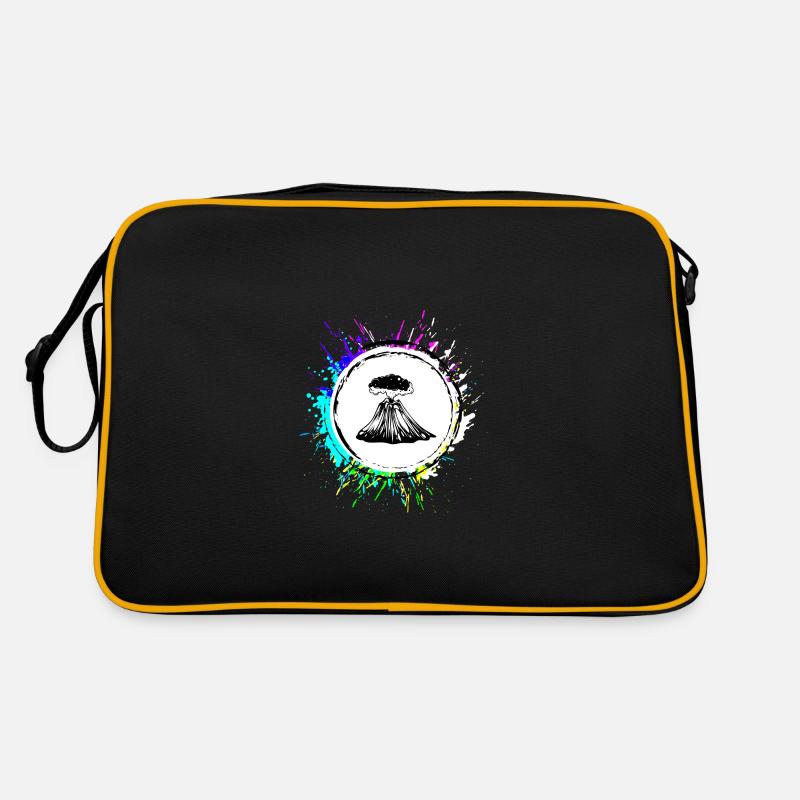 Icône de volcan Sac Retro