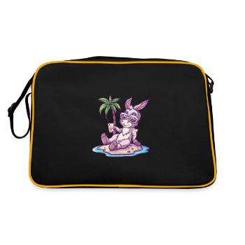 Bande dessinée Donkey Summer Beach - Sac Retro - noir/or - Dos