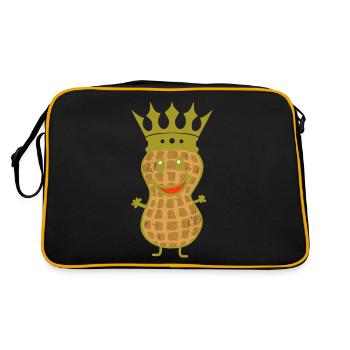 Peanut King Cheerful Royal Nut Child - Retro Bag - black/gold - Back