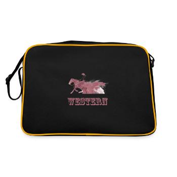 équitation ouest - Sac Retro - noir/or - Dos