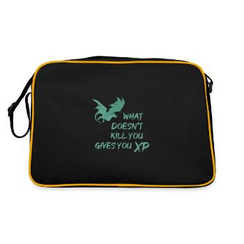 Gaming Dungeon Rollenspiel - Retro Tasche - Schwarz/Gold - Hinten