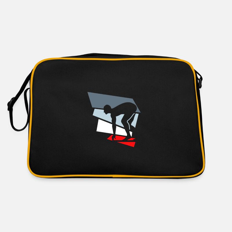 schwimmen Retro Tasche