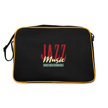 Jazz - Retro Tasche - Schwarz/Gold - Hinten