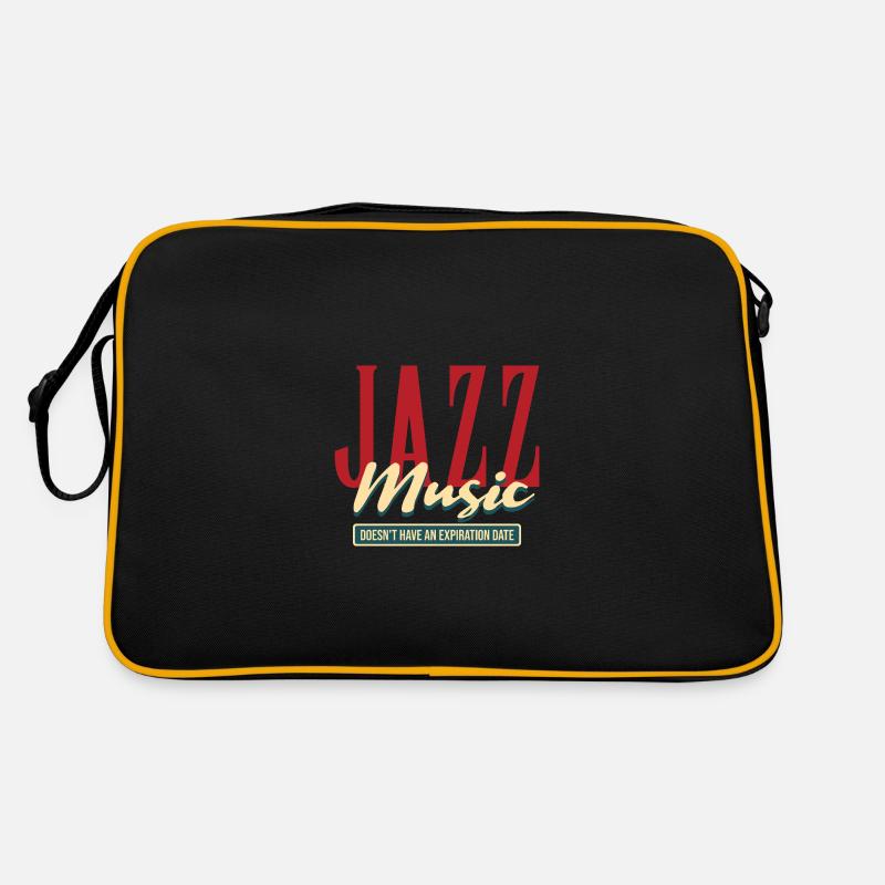 Jazz - Retro Tasche - Schwarz/Gold