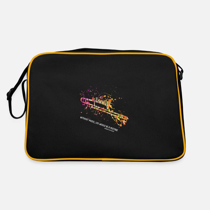 trompette - Sac Retro - noir/or