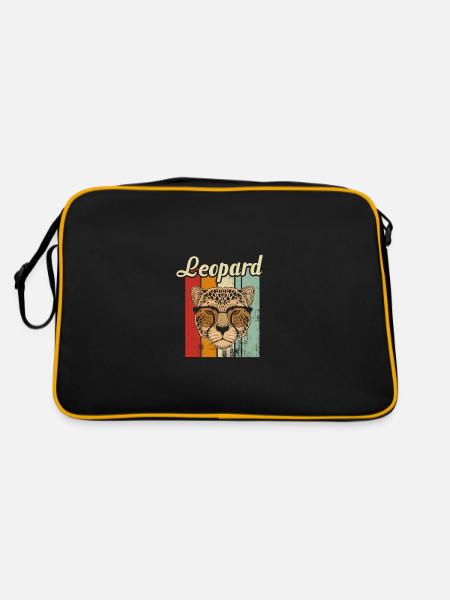 leopard - Retro Bag - black/gold - Back
