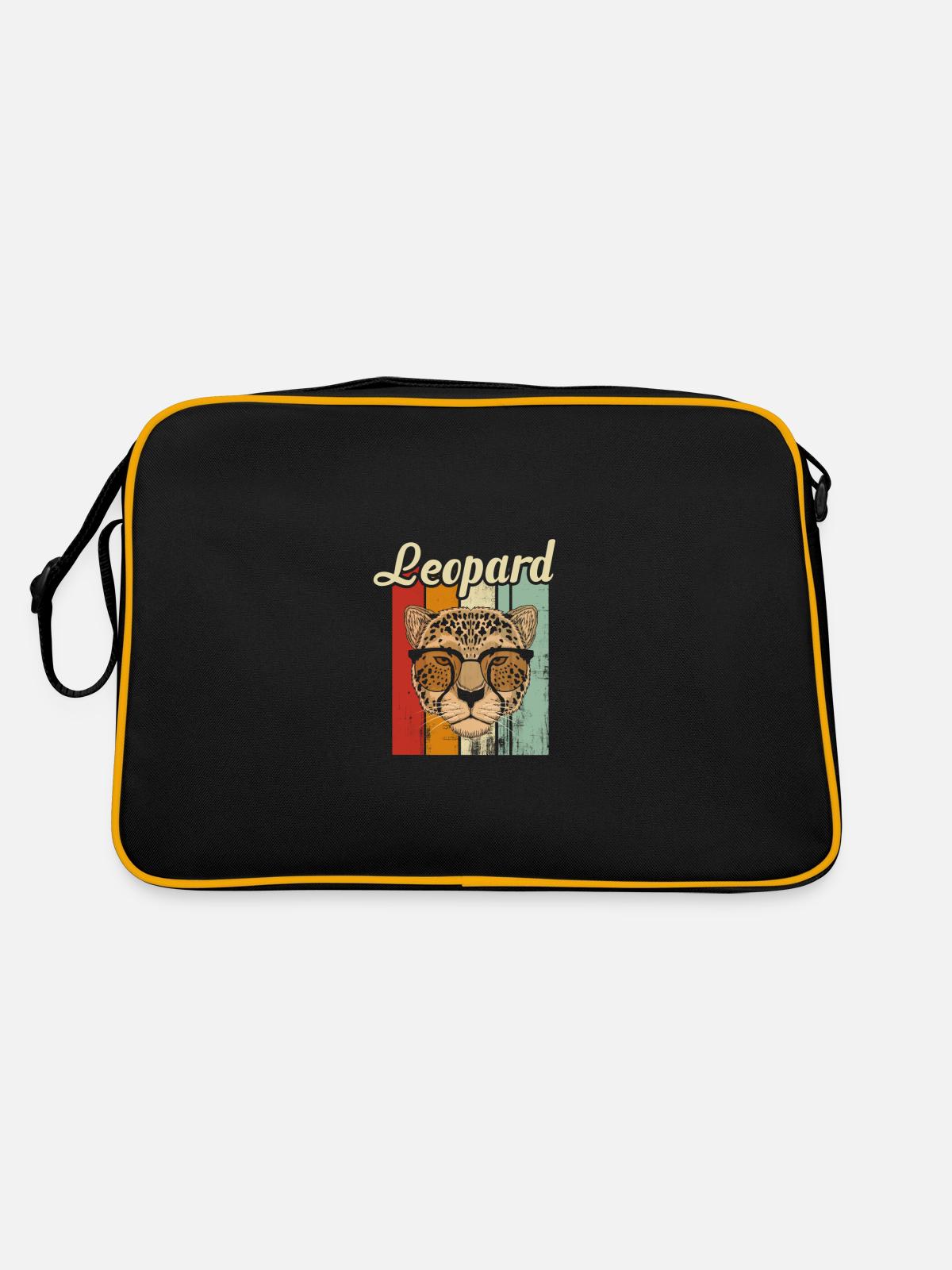leopard - Retro Bag - black/gold - Back
