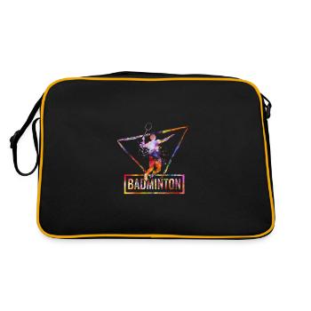 badminton - Sac Retro - noir/or - Dos