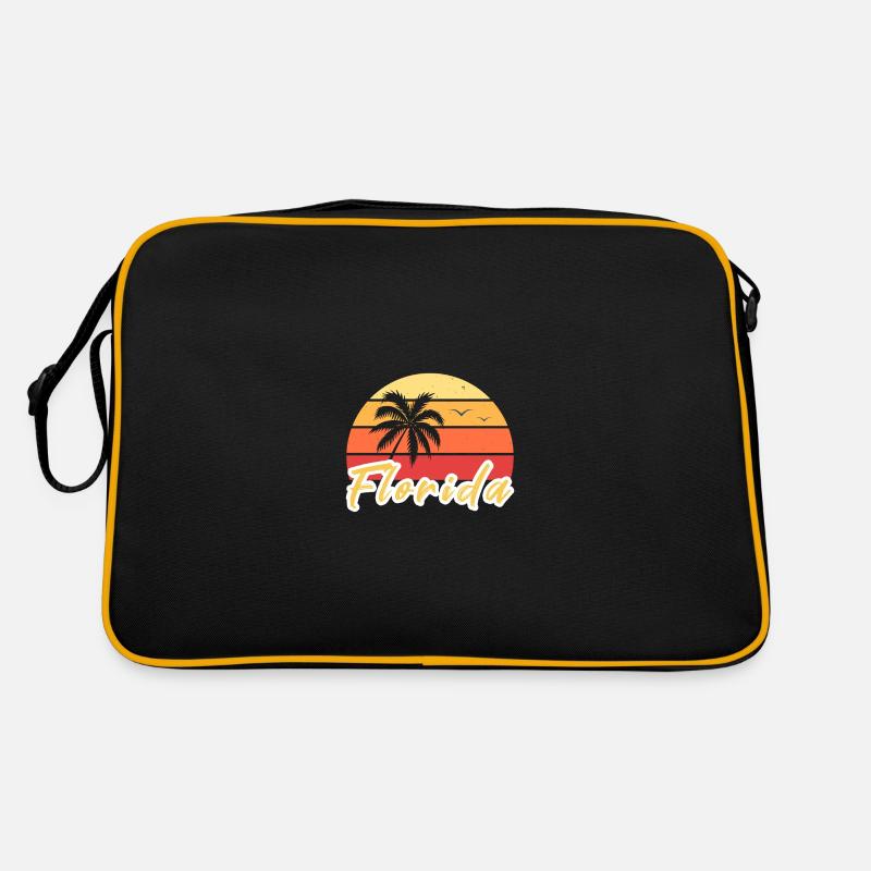 Florida - Retro Tasche - Schwarz/Gold