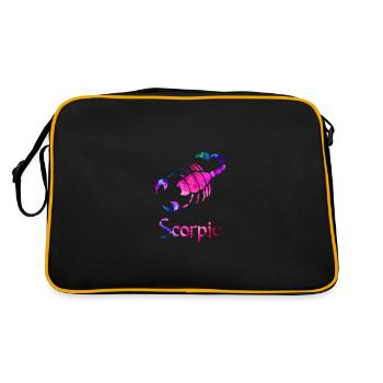Scorpio - Retro Bag - black/gold - Back