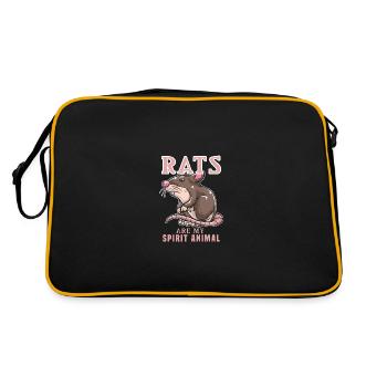 Les rats - Sac Retro - noir/or - Dos