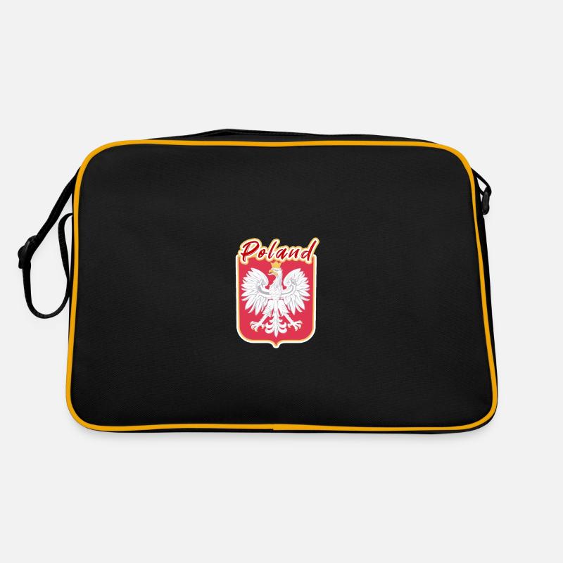 Polen - Retro Tasche - Schwarz/Gold