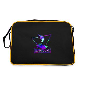 Trampolin - Retro Tasche - Schwarz/Gold - Hinten