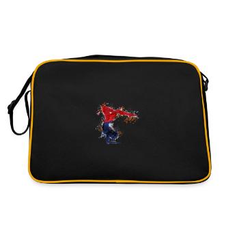 faire de la gymnastique - Sac Retro - noir/or - Dos