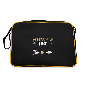Thé au lait d’ours - Café - Sac Retro - noir/or - Dos