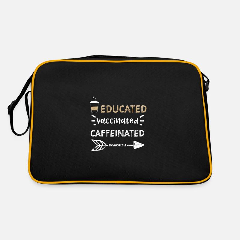Educated Vaccinated Caffeinated... Retro Bag