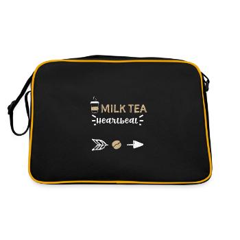 Milk Tea Heartbeat - Coffee - Retro Bag - black/gold - Back