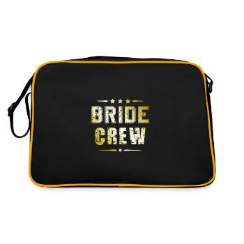 Équipage de la mariée - Sac Retro - noir/or - Dos