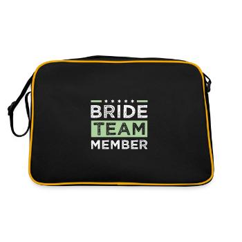 Équipe de la mariée - Sac Retro - noir/or - Dos