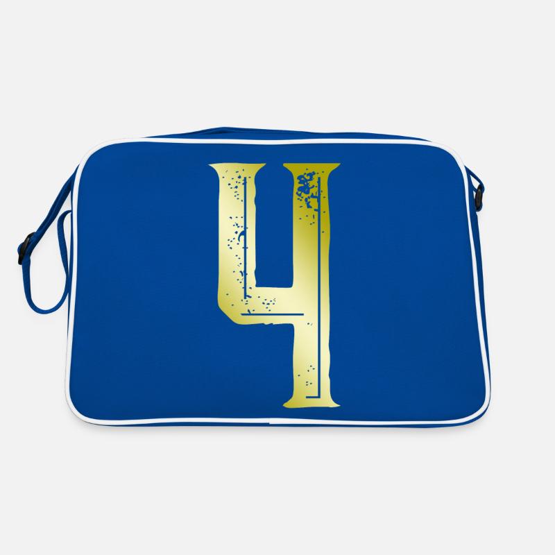 4 Symbole numérique Sac Retro