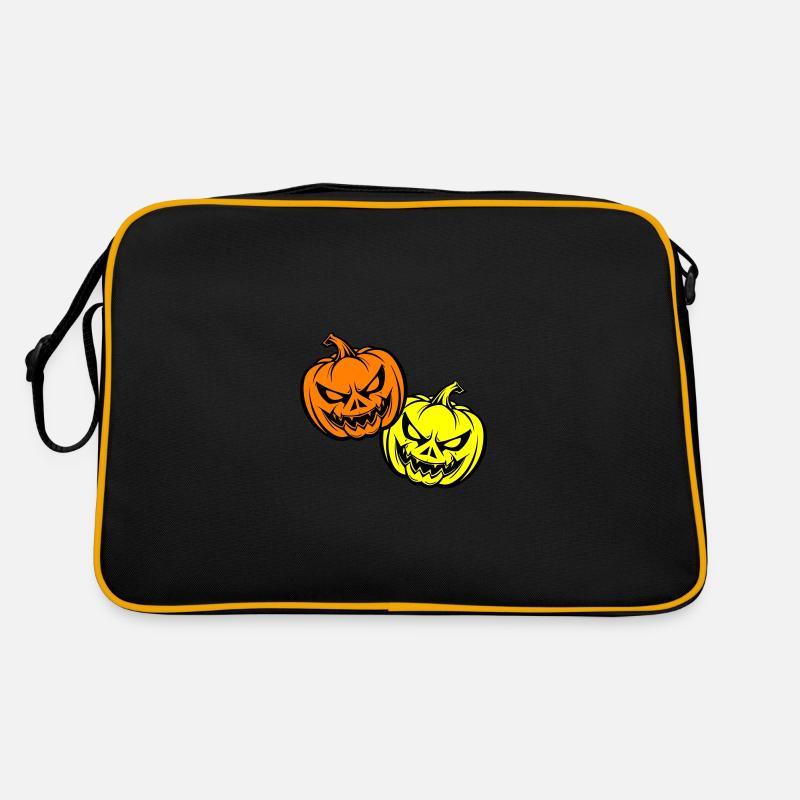 Halloween Creepy Pumpkin Face Retro Bag