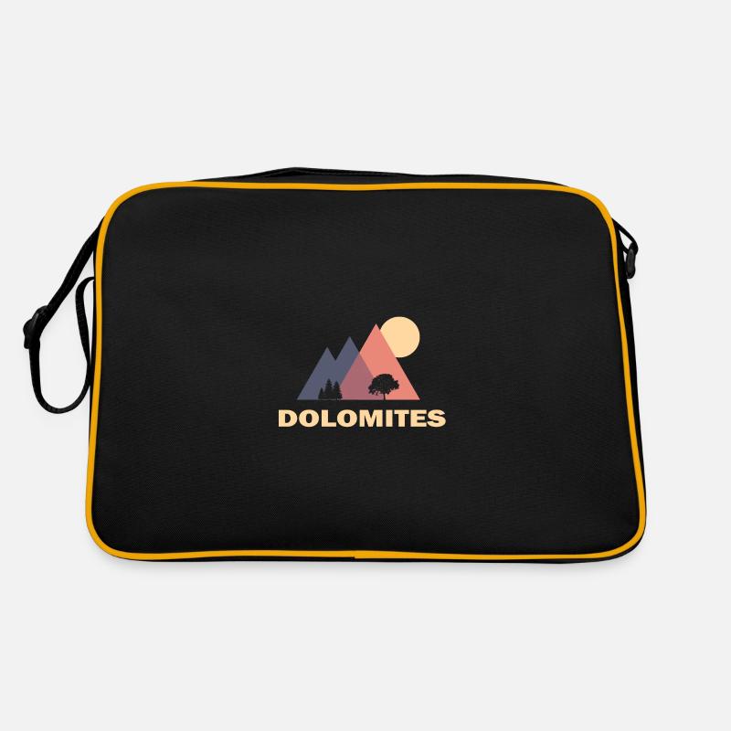 dolomites - Retro Bag - black/gold
