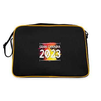 Gran Canaria 2023 - Retro Tasche - Schwarz/Gold - Hinten