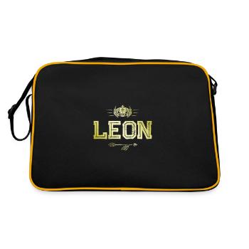 Leon - Retro Bag - black/gold - Back