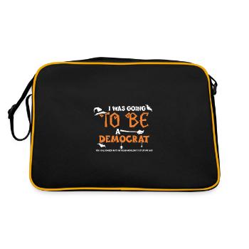 I Was Going To Be A Democrat For... - Retro Bag - black/gold - Back