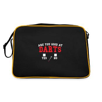 Are You Good At Darts - Darts - Sac Retro - noir/or - Dos
