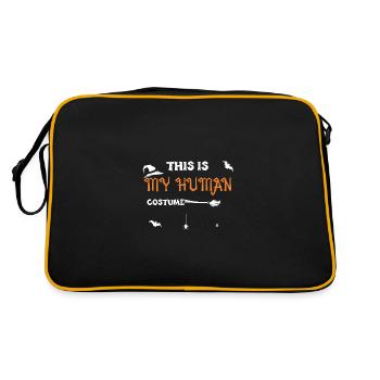 Ceci est mon costume humain - Sac Retro - noir/or - Dos