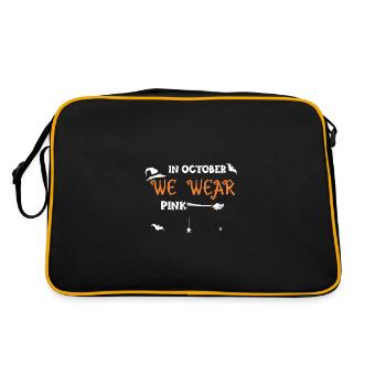 In October We Wear Pink - Retro Tasche - Schwarz/Gold - Hinten
