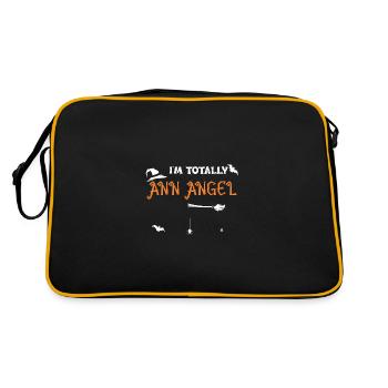 Je suis totalement Ann Angel - Halloween - Sac Retro - noir/or - Dos