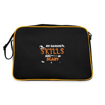 My Gaming Skills Are Scary - Retro Tasche - Schwarz/Gold - Hinten