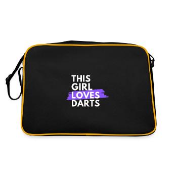 Cette fille aime les fléchettes - Sac Retro - noir/or - Dos