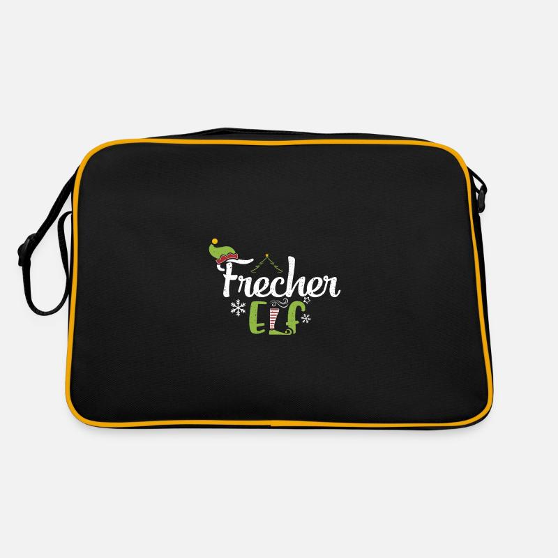 Frecher Elf - Weihnachts Elfen Retro Tasche