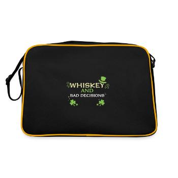 Whiskey And Bad Decisions - Retro Bag - black/gold - Back