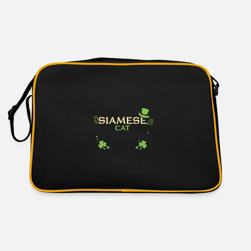 Siamese Cat - St. Patrick's Day Retro Tasche