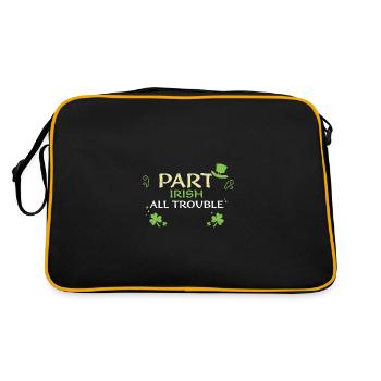 Part Irish All Trouble - Retro Tasche - Schwarz/Gold - Hinten