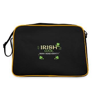 Chance irlandaise, sérendipité irlandaise - Sac Retro - noir/or - Dos
