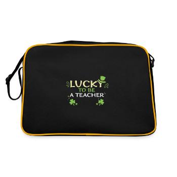 Chanceux d’être enseignant - Sac Retro - noir/or - Dos