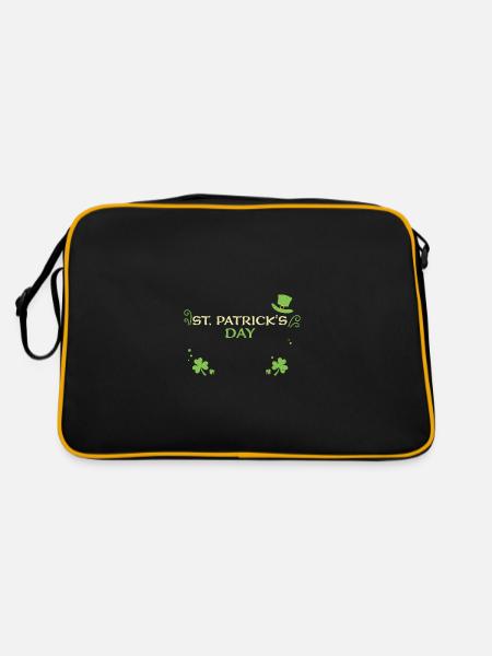 St. Patrick's Day - Retro Bag - black/gold - Back